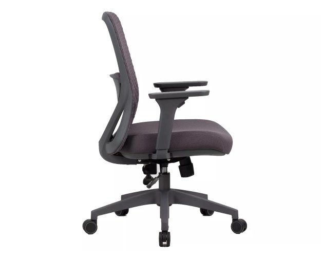 Ergonomiška pasukama biuro kėdė  – pilka, 3D porankiai 2