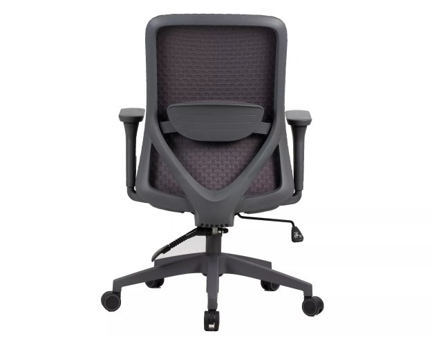 Ergonomiška pasukama biuro kėdė  – pilka, 3D porankiai