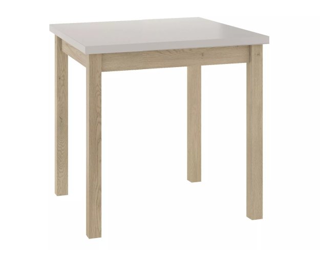 Apvalus/kvadratinis stalas 80 cm – laminuotas stalviršis, MDF rėmas