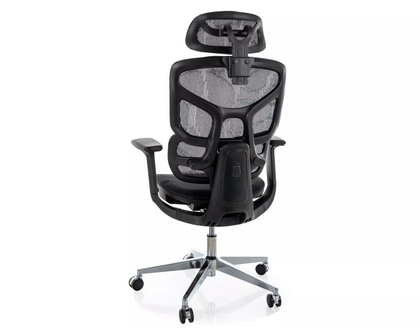Ergonomiška biuro kėdė, 4D porankiai, juosmens ir galvos atrama