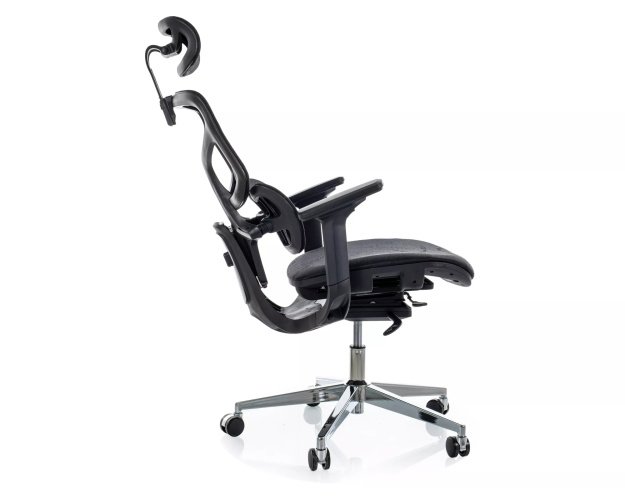 Ergonomiška biuro kėdė, 4D porankiai, juosmens ir galvos atrama