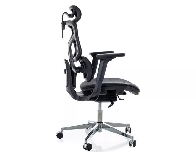 Ergonomiška biuro kėdė, 4D porankiai, juosmens ir galvos atrama