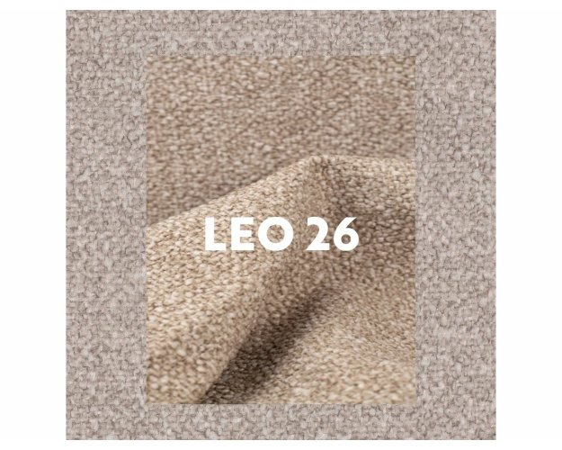 Valgomojo kėdė su Leo audiniu ir metalo rėmu – smėlio/juoda