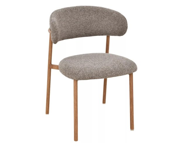 Valgomojo kėdė audinys su metalo rėmu – Cappuccino/Ąžuolas