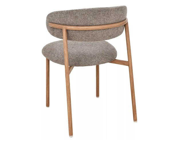 Valgomojo kėdė audinys su metalo rėmu – Cappuccino/Ąžuolas