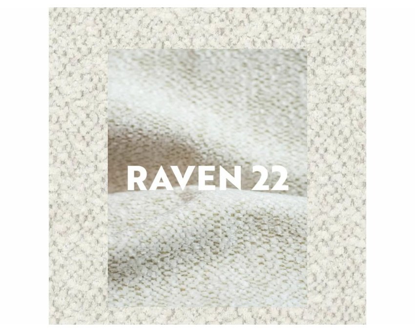 Krėslas Raven audiniu, metalinis rėmas — šviesi smėlio/ąžuolas