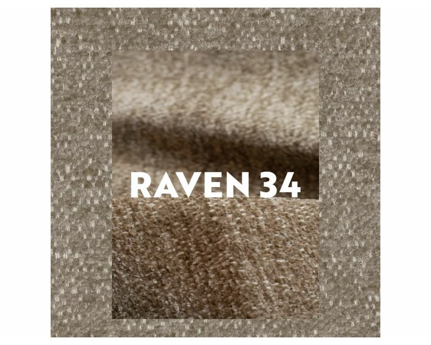 Valgomojo krėslas Raven audinys | Metalinis rėmas, latte/riešutas