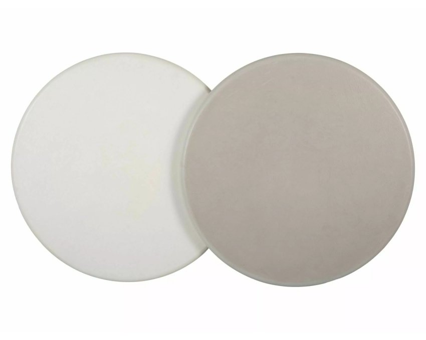Žurnalinis staliukas Aurora – modernus ecru MDF + mikrocementas