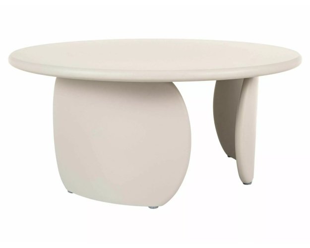 Matinis smėlio žurnalinis staliukas iš lakuoto MDF – elegantiškas pasi