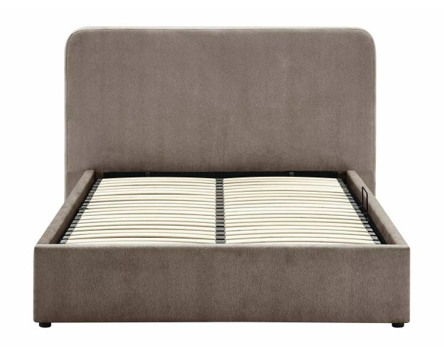 Lova su daiktadėže Raven 160x200 – pakėlimas iš šono, tamsiai smėlinė