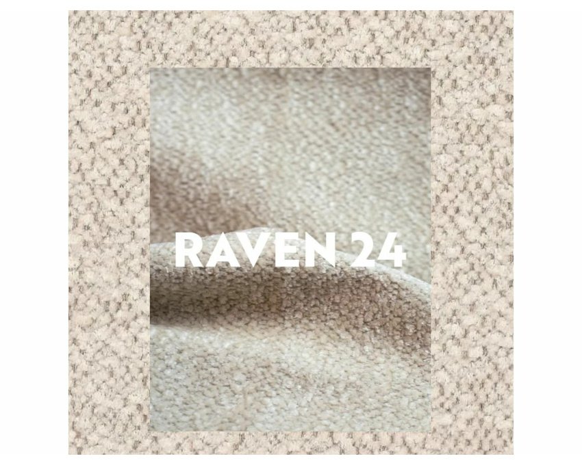Lova Raven 140x200 su daiktadėže ir apmušalu — smėlio spalva