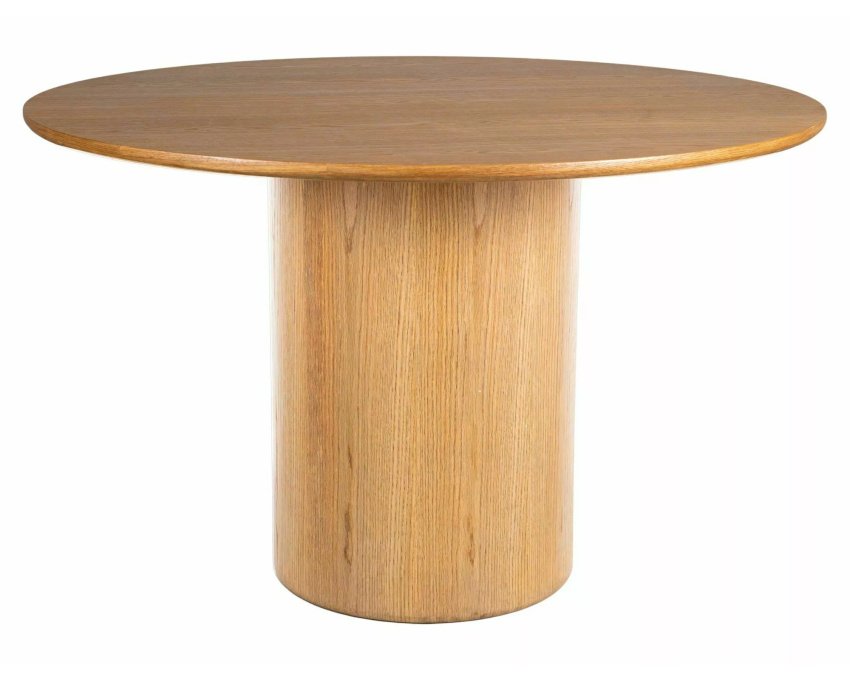 Apvalus ąžuolo stalo stalviršis MDF – elegantiškas stalas