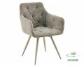 Valgomojo kėdė su kašmyro apmušalu ir metaliniu rėmu — 180° automatinė